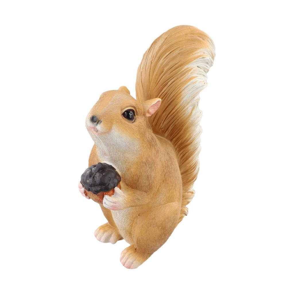 Adorable Animal Garden Decoration Squirrel Statue Lifelike Design