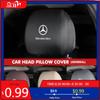 Car Headrest Cover Dustproof Cover For Front Seat Head Rests For Mercedes Benz CLK GLC W212 C200 C300 W203 W204 W205 W169 W176