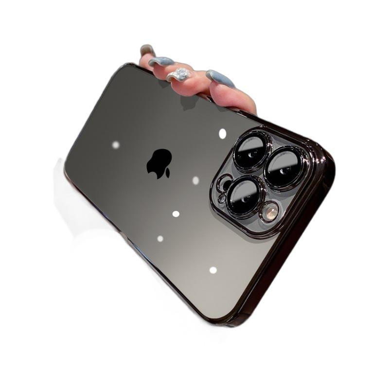 Applicable to Apple 16promax mobile phone case electroplating iPhone15 anti-drop all-inclusive 14 transparent 13 simple 12 shell