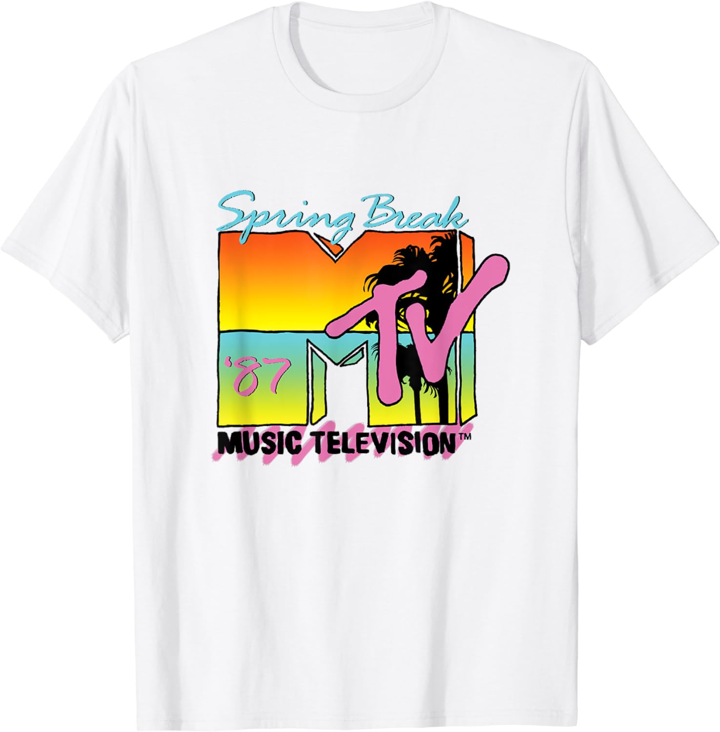 

Classic MTV Logo Spring Break 87 TShirt 4XL