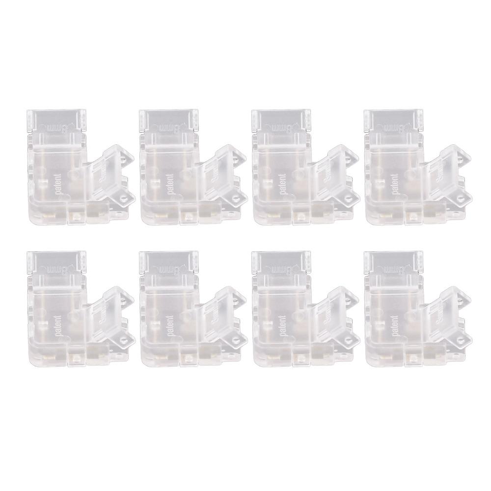 8 Stück 8mm Streifenlicht-Verbinder Transparent COB LED-Verbinder Für COB LED-Streifenlicht