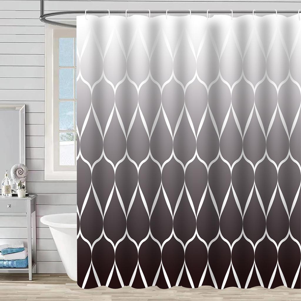 JINRUN Bathroom Thickened Waterproof Curtain Mildew Proof Shower Curtain Shower Partition Curtain Shower Curtain Bathroom Curtain Free Perforation