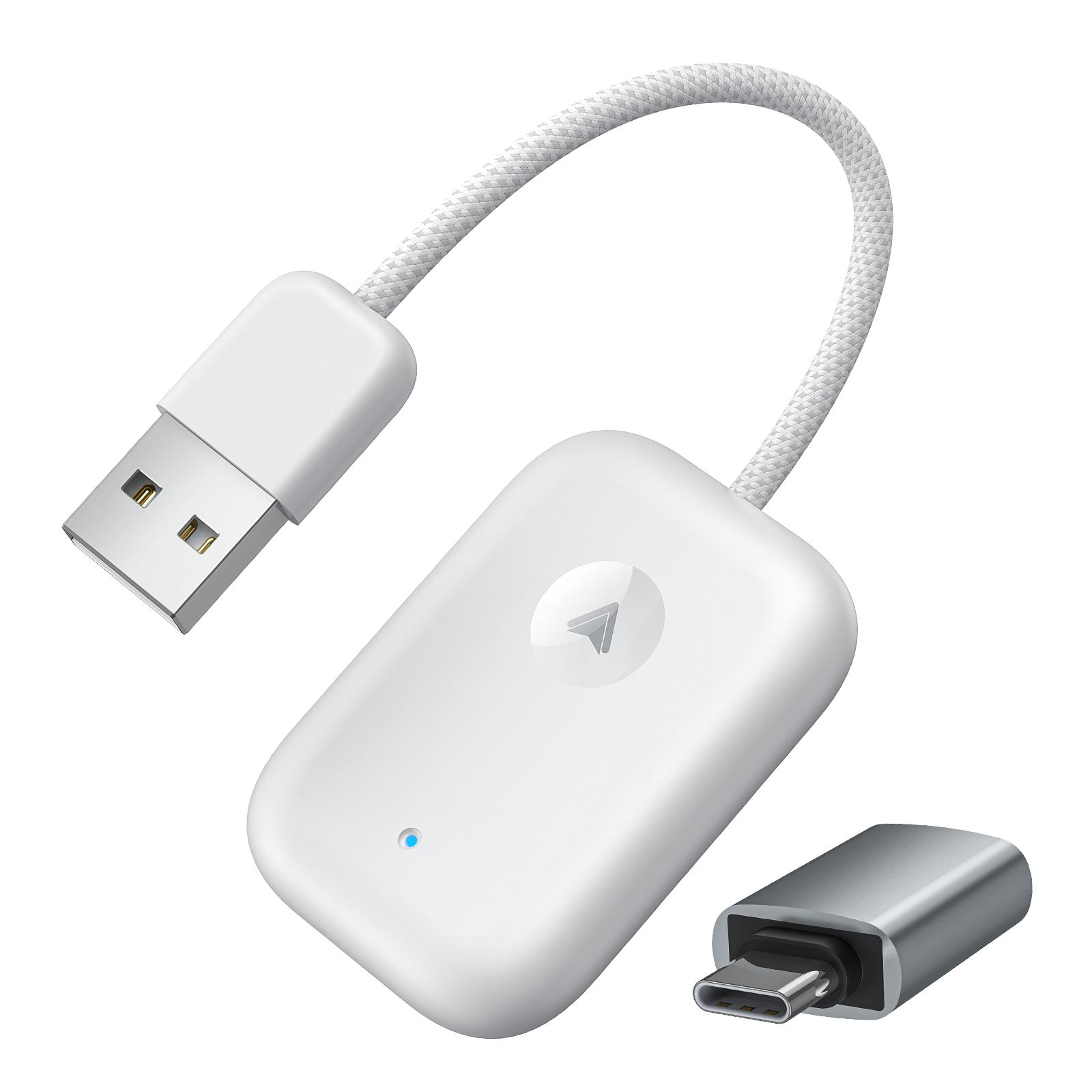 643 Car Wireless Android Auto Adapter for Android Phones Upgrade Wired to Wireless A