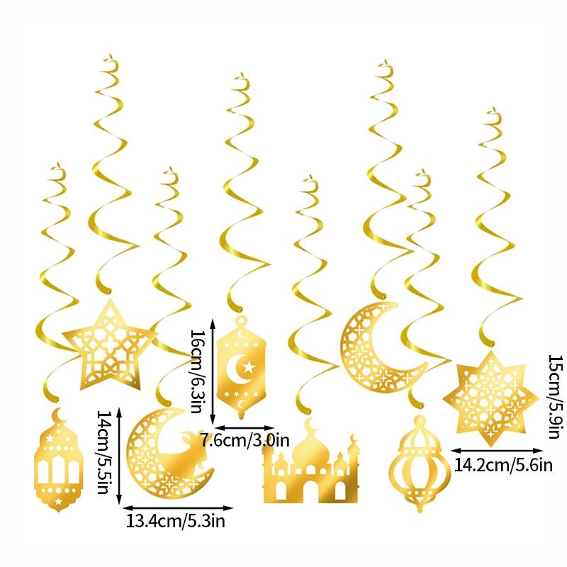 2026 Ramadan Decoration Islamic Muslim Wall Hanging Ornament Party DIY Decorations Background Pendant