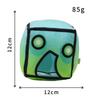 Juguetes de Peluche Cubo Geometry Dash Almohada Pequeña Muñeco de Peluche Relleno Colgante Cuadrado Juego Lindo Decoración para el Hogar Regalo de Cumpleaños para Niños