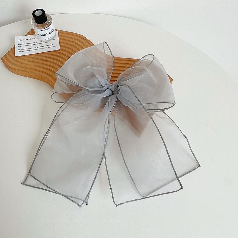 Organzová nadrozměrná sponka do vlasů s motýlkem, čelenka, módní sponka do vlasů, vlasové doplňky