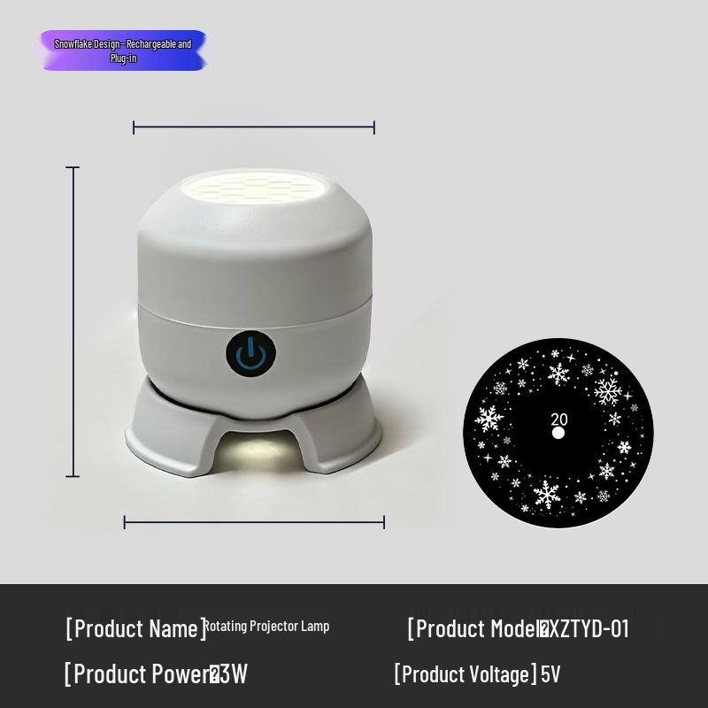 Popular LED Snowflake Projector Light - 16 Image Rotating Christmas & Halloween Laser Stage Projection
