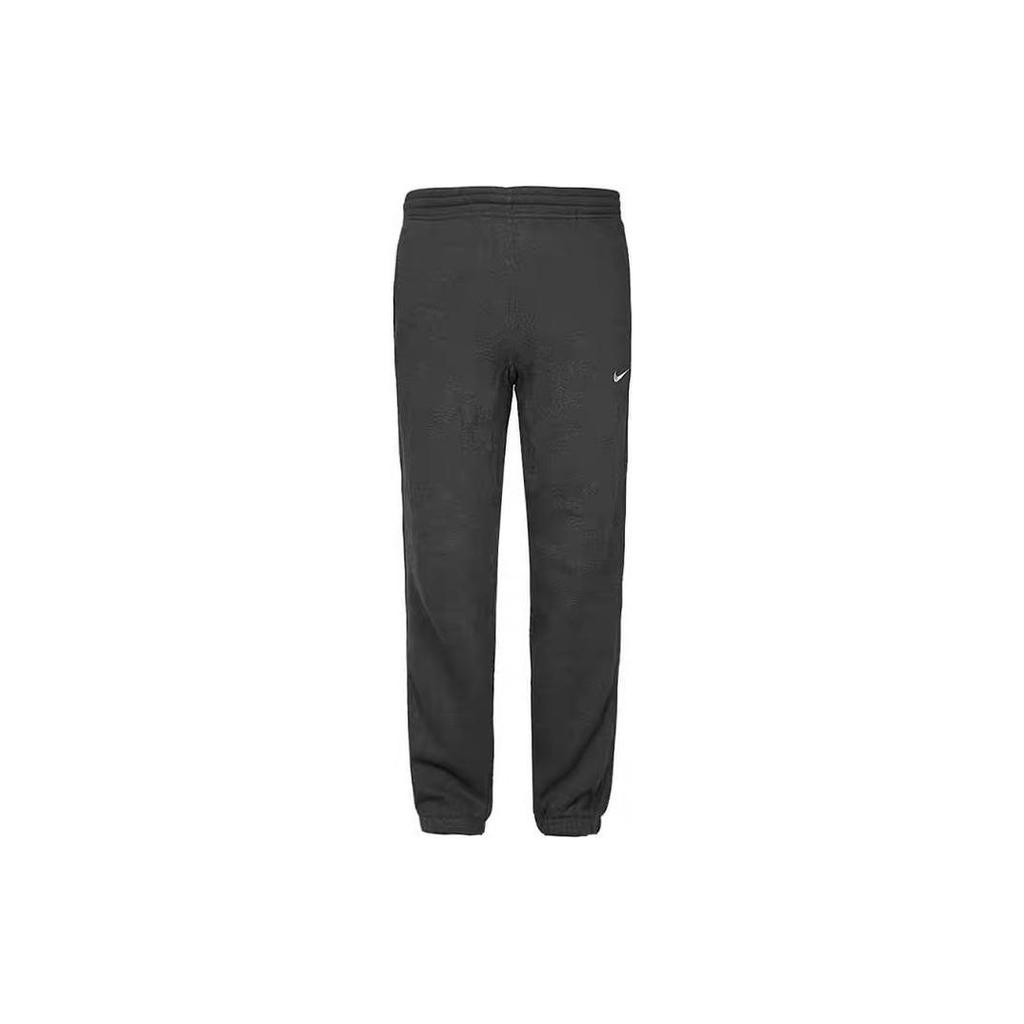 Nike Solid Color Logo Embroidered Joggers With Elastic Cuffs Men Bottoms Gray 905237-071