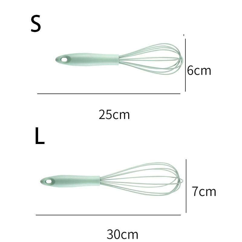 Manual Frother Manual Egg Beater Whisk Kitchenware Plastic Silicone Balloon Beater Whisking Balloon Coil Style Egg Tools