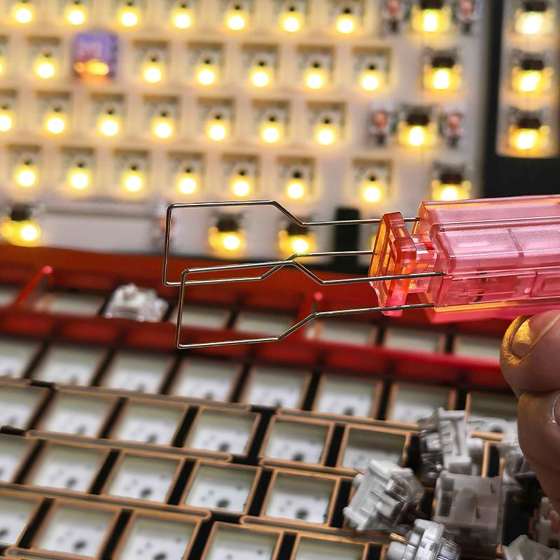 1Pc Mechanical Keyboard Shaft Puller And Key Puller 2 In 1 Mechanical Keyboard Hot Swappable Keycap Shaft Body Disassembly Tool