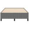Box Spring Bed Light Grey 120 x 190 cm Cord Fabric