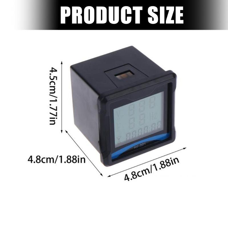 Generator Output Monitor with Panel-Mounted Digital Meter, Black Display Face, and Meter Accessory Set for Direct Viewing of Output Data
