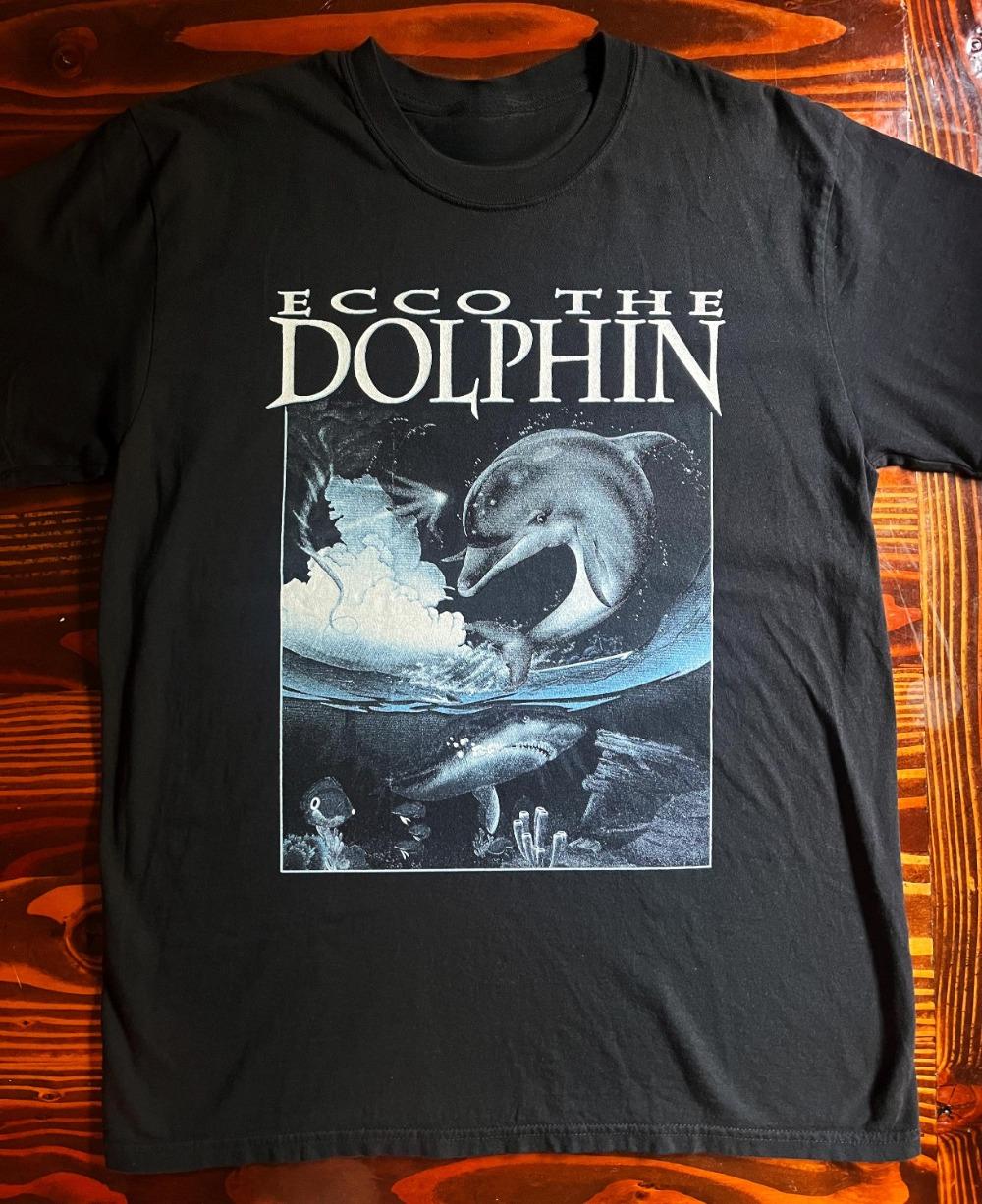 

Ecco The Dolphin T Shirt Tee Clothing Graphic Short Sleeve Shirt Men Women All-Season Men s T-Shirt Black Tee S разноцветный