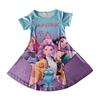 Girls Fly Sleeve Nightgown Girls Milk Silk Dresses