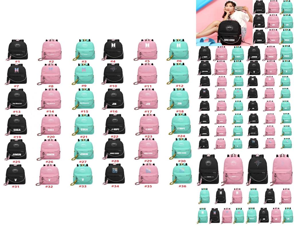 Kpop Bangtan Boys Bts Backpack Usb Charging School Bags Rucksack Bags Travel