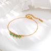 Trendy Stainless Steel Bracelet for Women, 18K Gold Plated Stackable Wrist Chain Minimalist Luxury Jewelry