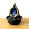 Feng Shui Tabletop Fountain EU 220V Adapter Stylish for Bedroom Decor Tabletop Water Fountain Feng Shui Desktop Home