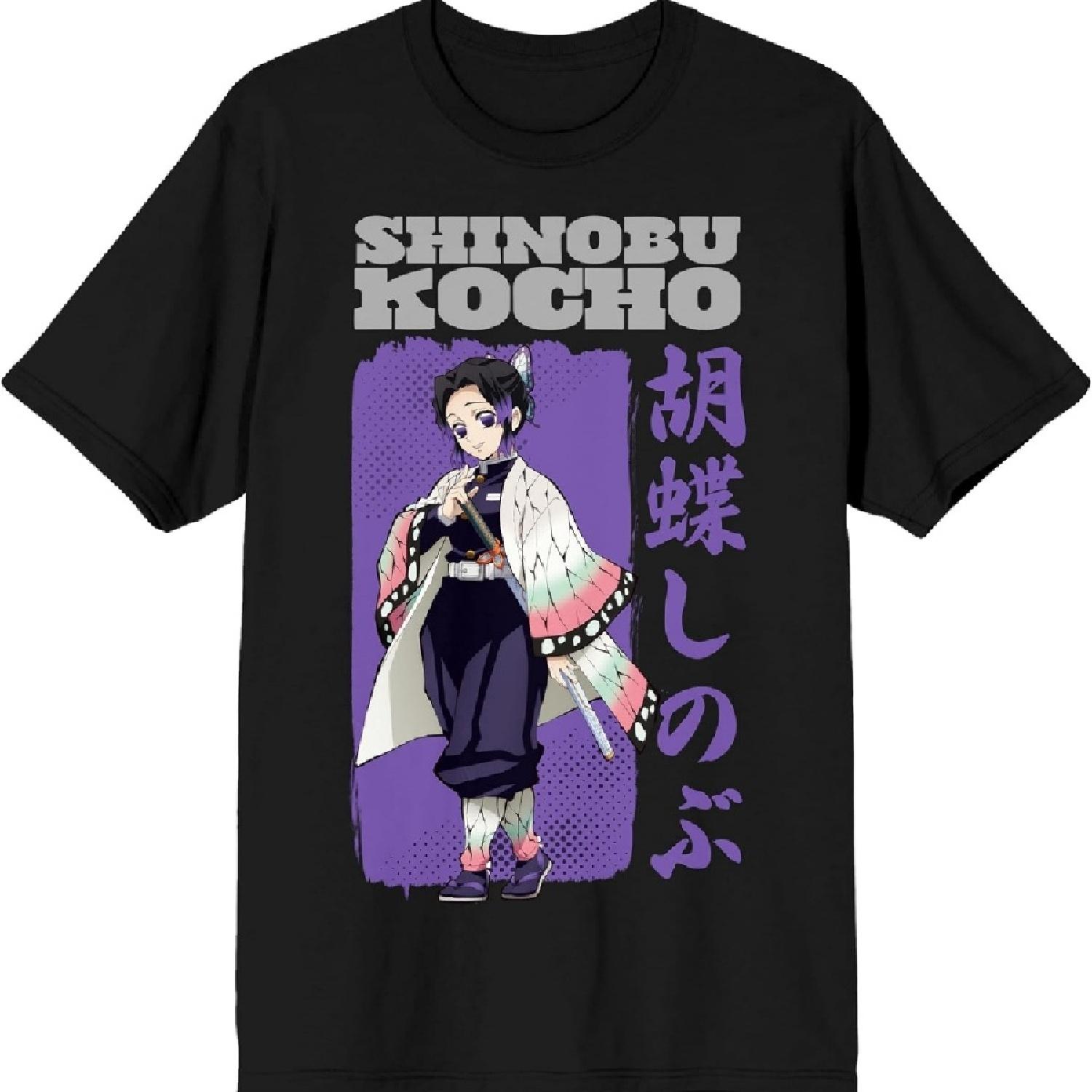 

Demon Slayer SSN 1 Shinobu Kocho Men s Black Crew Neck Short Sleeve T-Shirt S