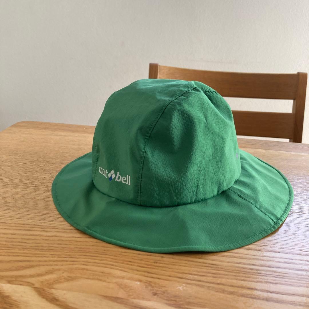 Used (Popular) Mont-bell Kids Storm Hat with Strap Green