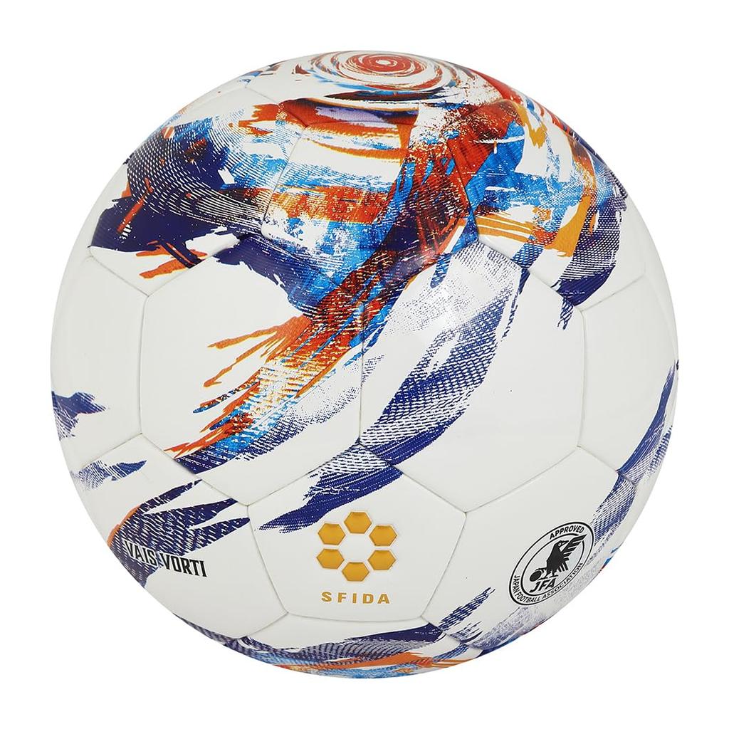 SFIDA VAIS VORTI Soccer Size Official Match and Professional Practice Thermally Grown Ball, 5, Ball, (White/Blue)
