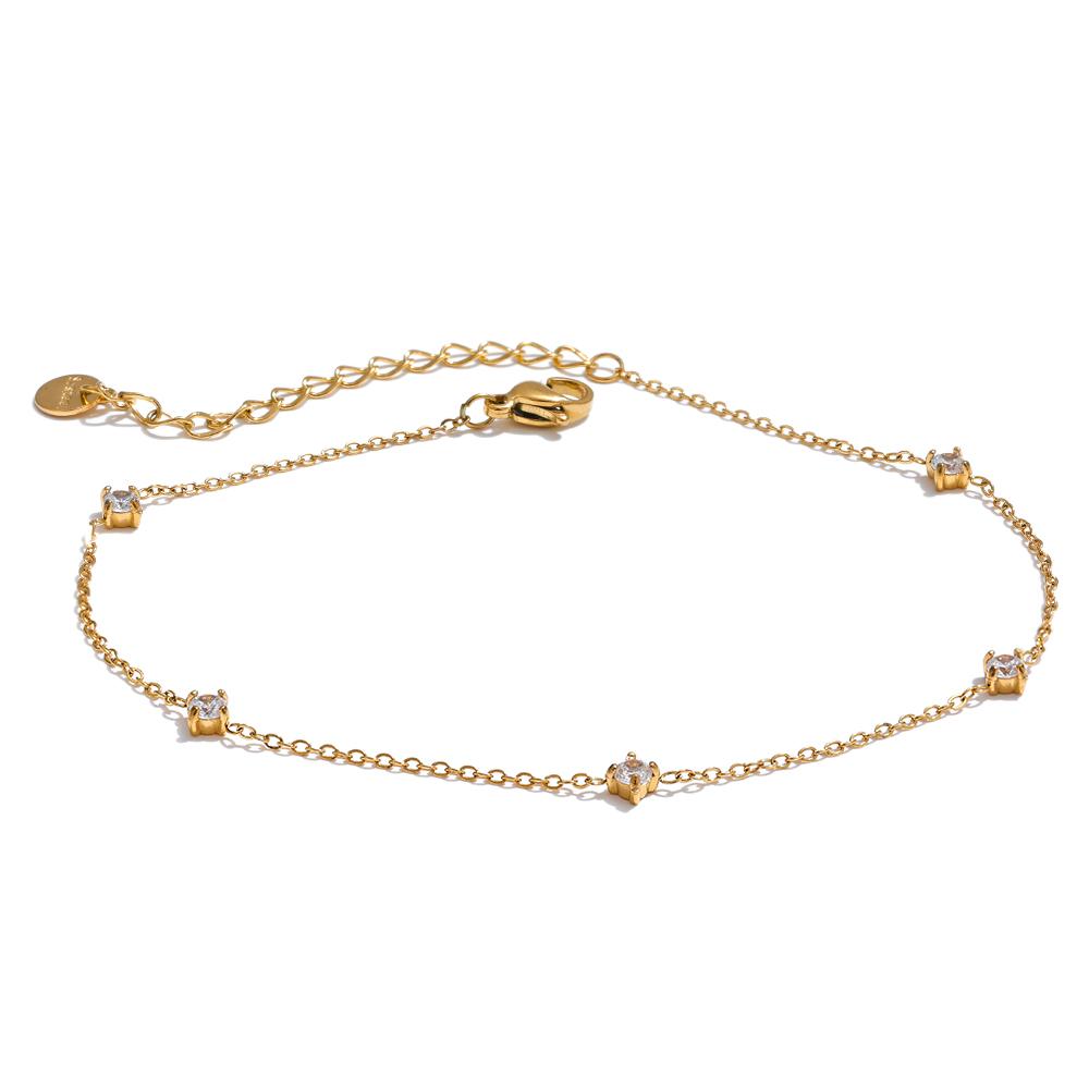 

Yhpup Stainless Steel Cubic Zirconia Necklace Anklet Bracelet Rust Proof Attractive Classic Bling Chic Thin Chain Jewelry