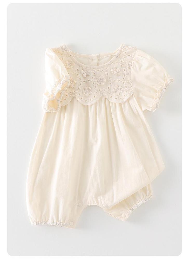 Korean Style Baby Girl Long Sleeve Jumpsuit - Summer 2026 Collection