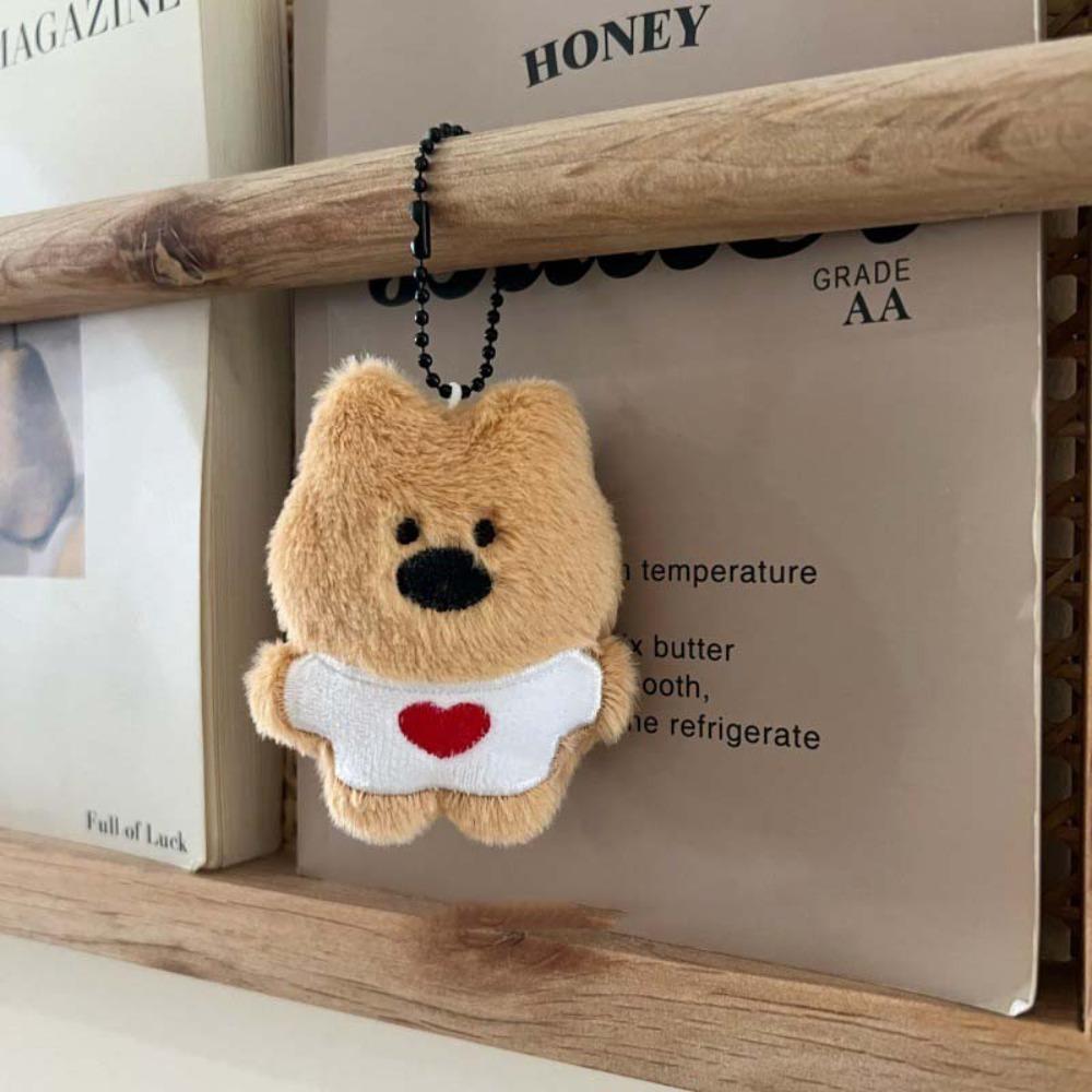 

West Highland White Terrier Cartoon Key Chain Bag Pendant Plush Toy Backpack Decor Style C