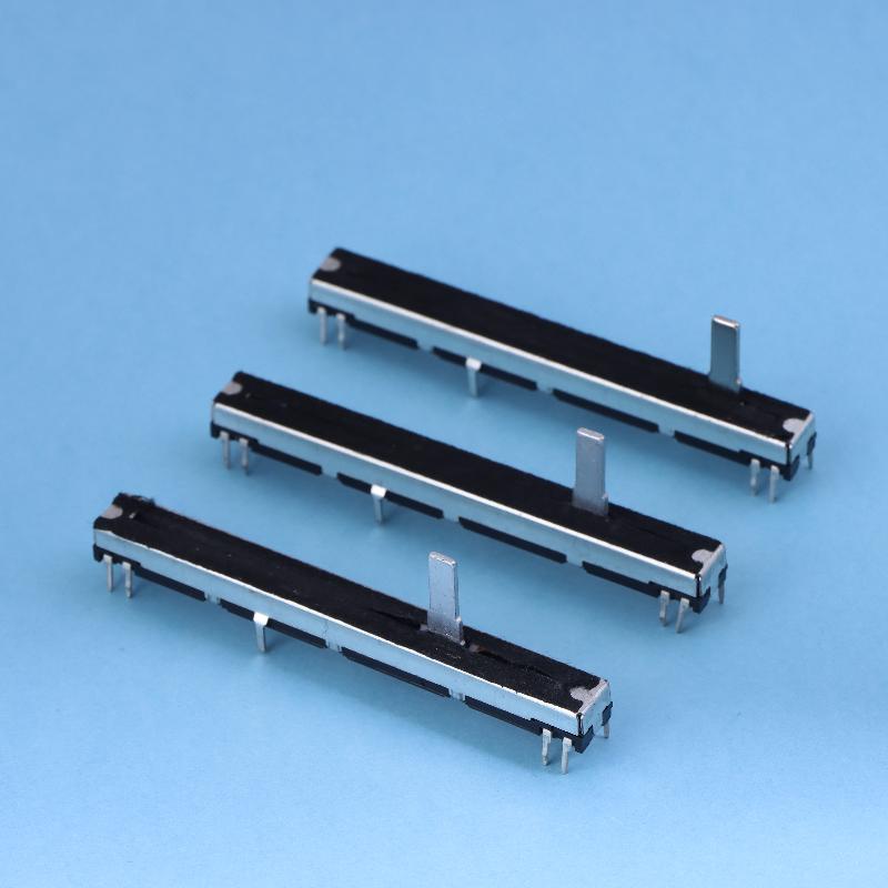 1pcs 75mm Straight Slide Potentiometer 8Pins A103 Double Fader A10K Soundcraft EFX8 Fader A10Kx2 A20KX2 A50KX2 B10KX2 A103 A203