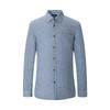 SEPTWOLVES Men's Long-Sleeve Cotton-Linen Shirt