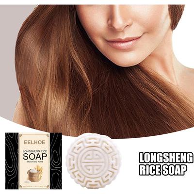 Reiswasser-Shampoo-Seife, festes Haarwuchs-Shampoo-Stück, Haarwuchs-Shampoo-Stück, Direktversand