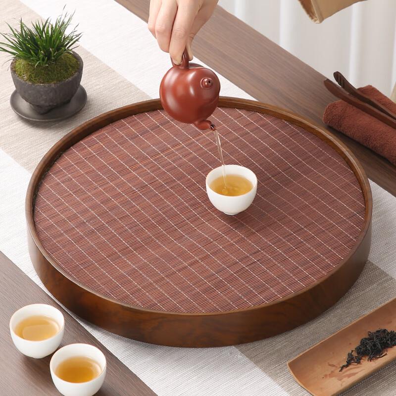 Bamboo Round Tea Tray