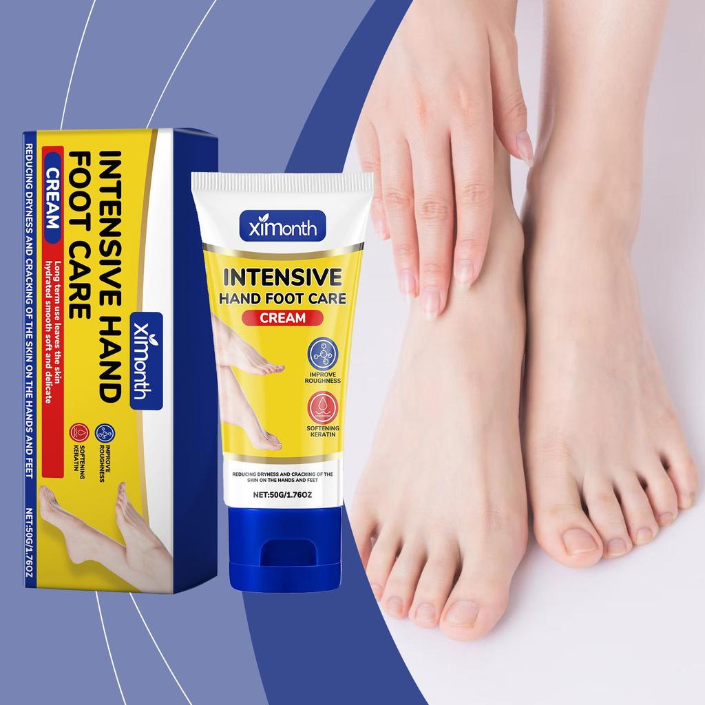 Ximonth Hand & Foot Cream 50g, Natural Formula, Softens Calluses, Moisturizes and Nourishes Hands and Feet