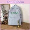 Youthful Campus Letter Print Nylon Backpack For Middle School Students With Durable Stitching