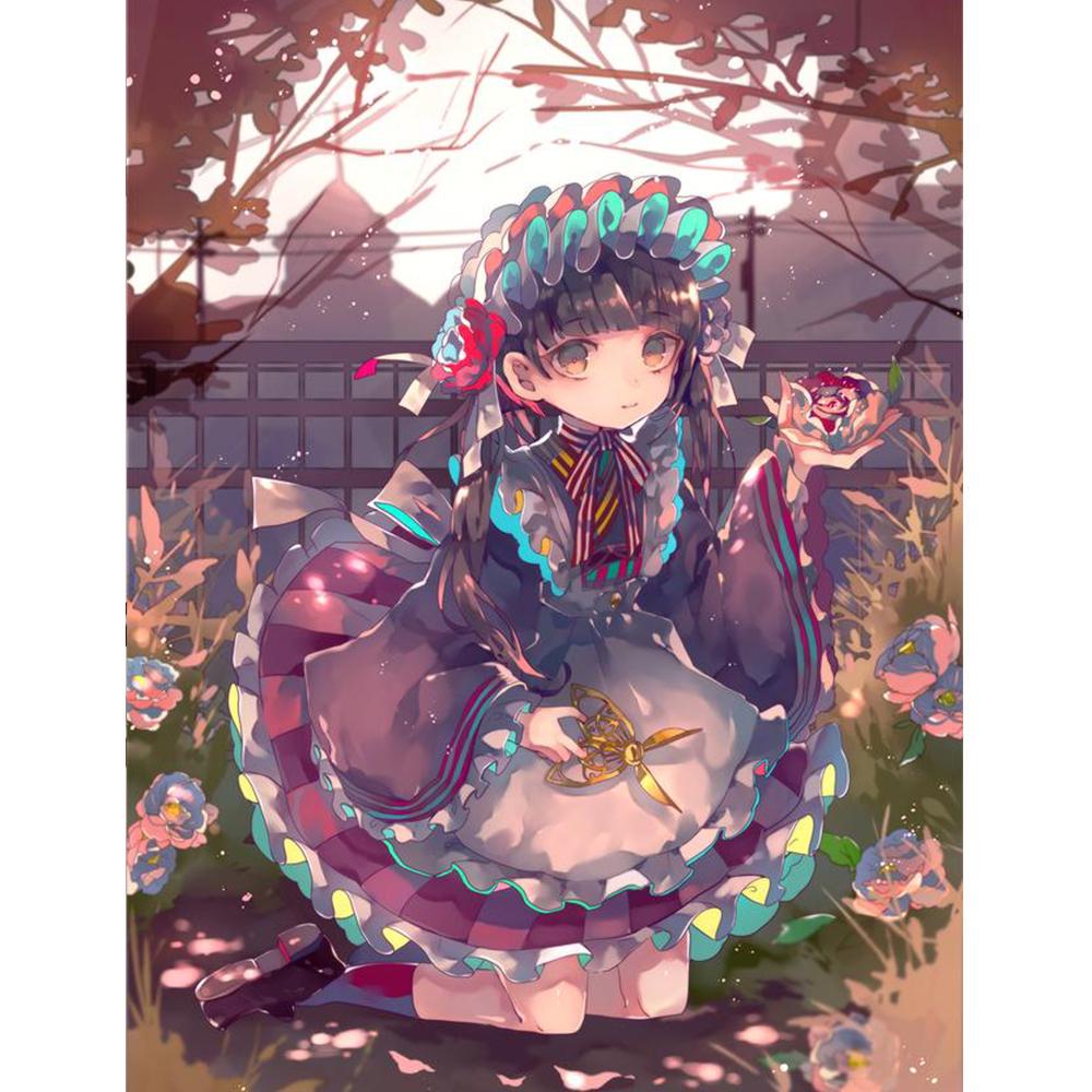 Full Round Mosaic Diamond Embroidery Sailor Moon 5D DIY Diamond Painting Cross Stitch Home Decoration Painting Kits