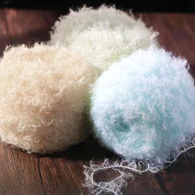 Rouleau de 50 g de fil à tricoter pour bricolage, artisanat, crochet, couleur unie, fait à la main, doux pour pull, chapeau, écharpe, gants