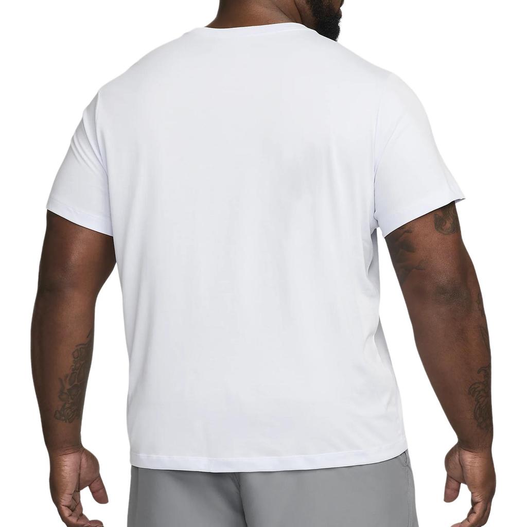 Nike Fitness T-Shirt Solid Color Round Neck Loose Short Sleeve Men Tops Gray AR6029-085