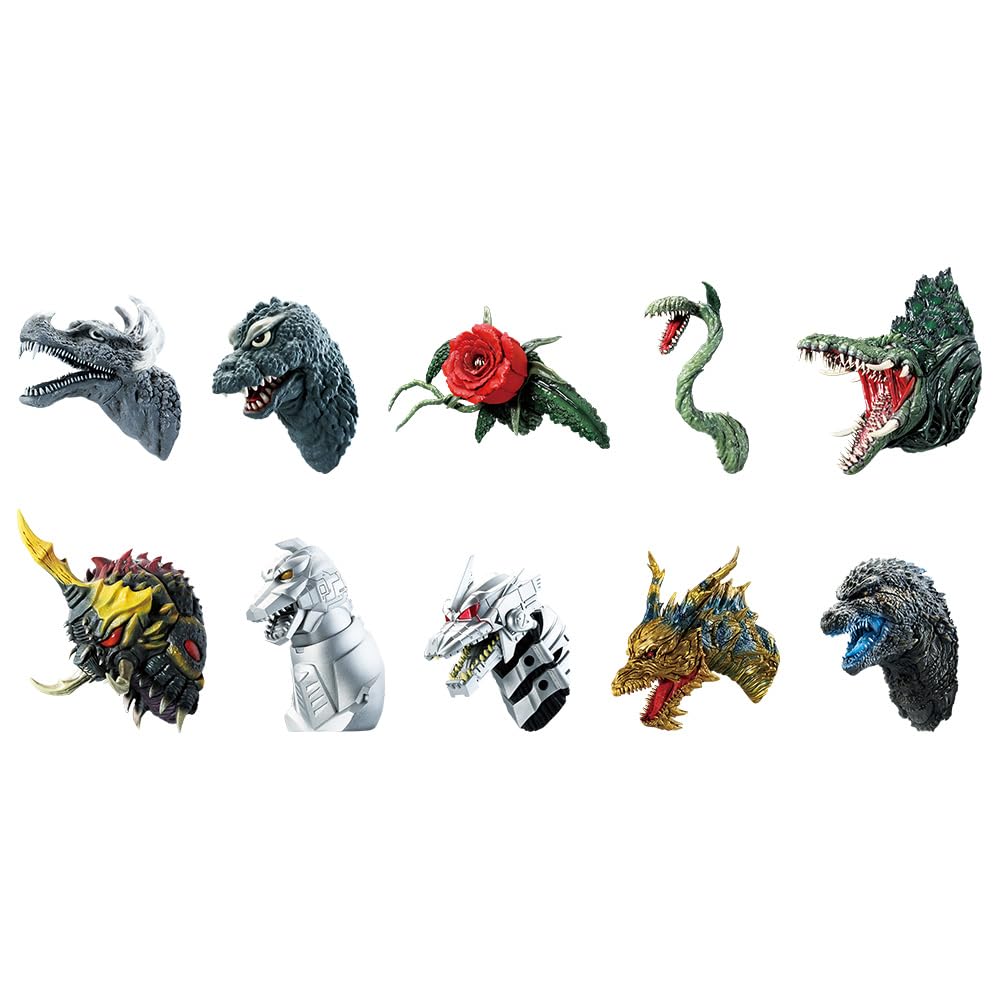 

Ichiban Kuji Godzilla 70th Anniversary E Prize Monster Head Magnet All 10 Types Set