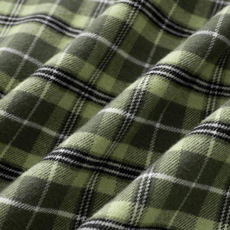 Men's Plus Size Brushed Plaid Long Sleeve Casual Shirt