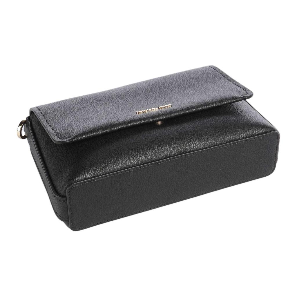 MICHAEL KORS Nessa Leather Shoulder Bag, Crossbody Bag Small Womens Black 30T5G8ZM1L-BLACK