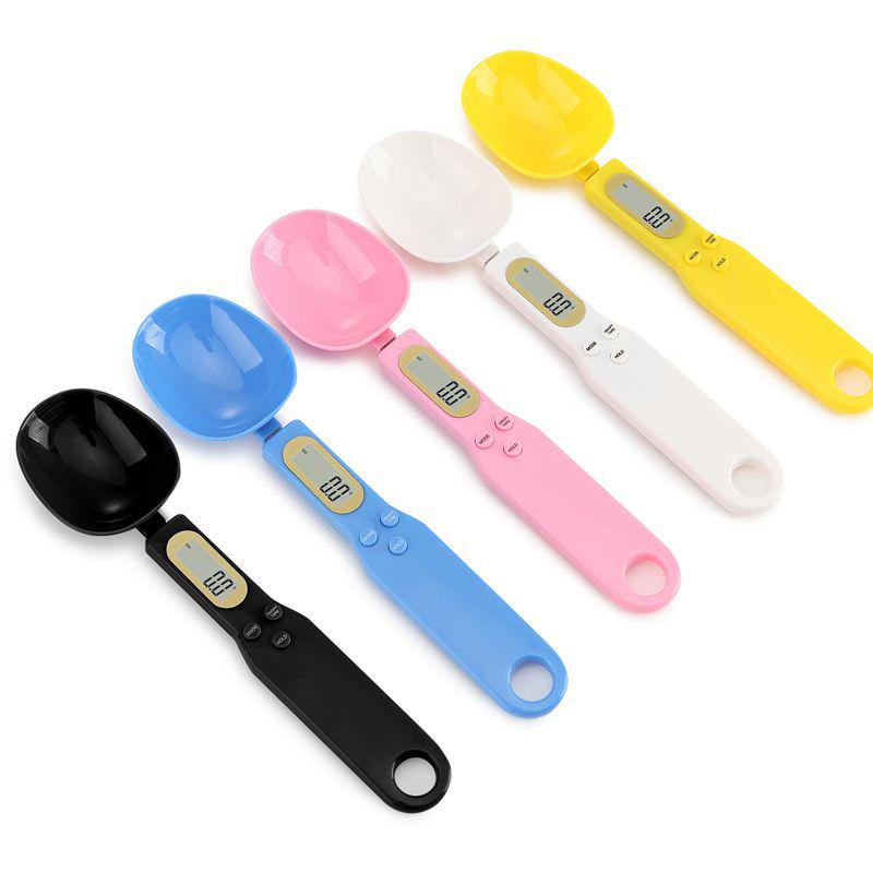 Mini 0.1g Electronic Kitchen Scale - Plastic Measuring Spoon for Food