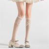 Fishnet Knee Highs Socks Meshes Socks Sweet Bowknot Tie Fishnets Tights Cosplays Costumes Sweet Tube Socks Stockings