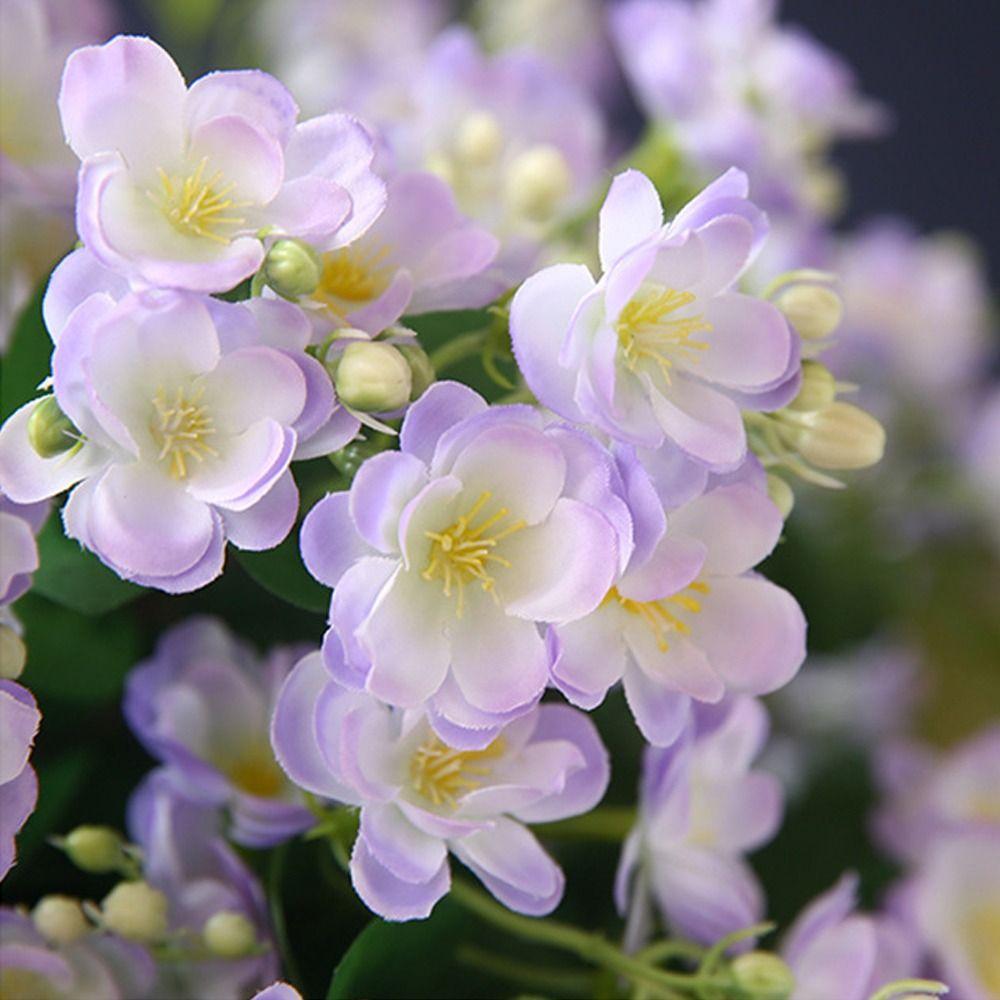 DIY Simulation Jasmine Lifelike Fake Flowers Artificial Silk Jasmine Flower  Home Office