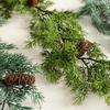Artificial Rattan PE Leaf Vines: Wall & Door Hanging for Christmas and Festive Decor