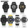 Sanda Men's Dual Display Waterproof Sports Watch: Multifunctional, Luminous, Fashionable, and Versatile for Outdoor Activities.