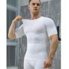 Men's Tummy Control Body Shaper Corset with Bust Support and Short Sleeves - DT02.