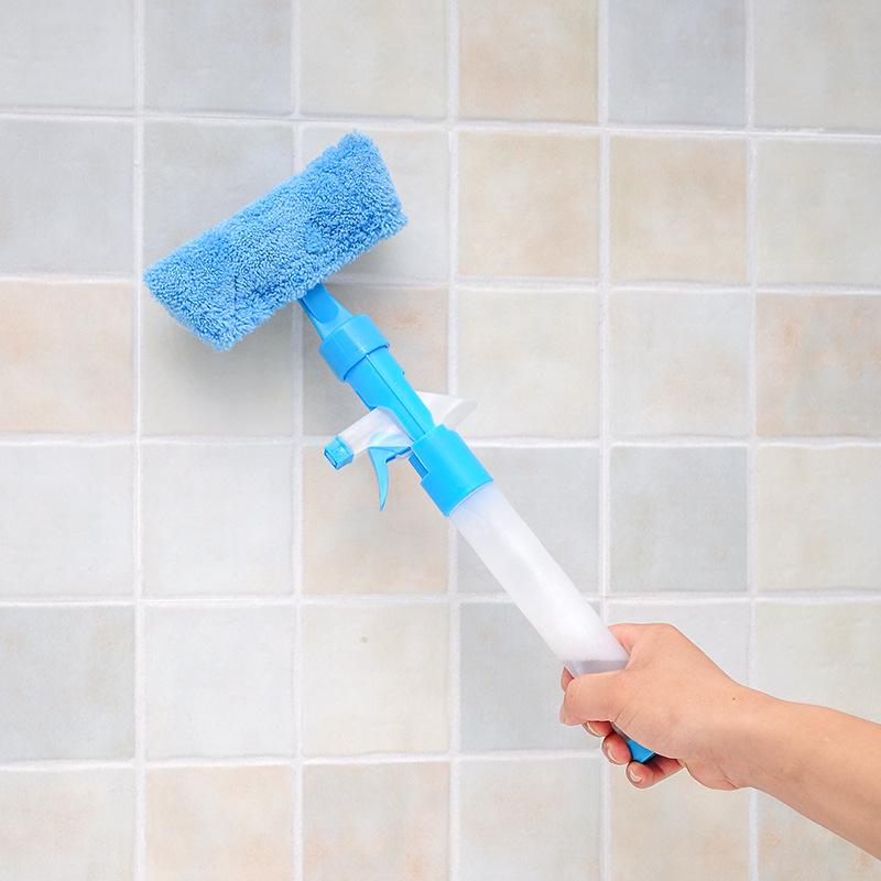 Multifunctional Double-sided Velvet Window Cleaner with Water Spray Cleaning Glass Wiper