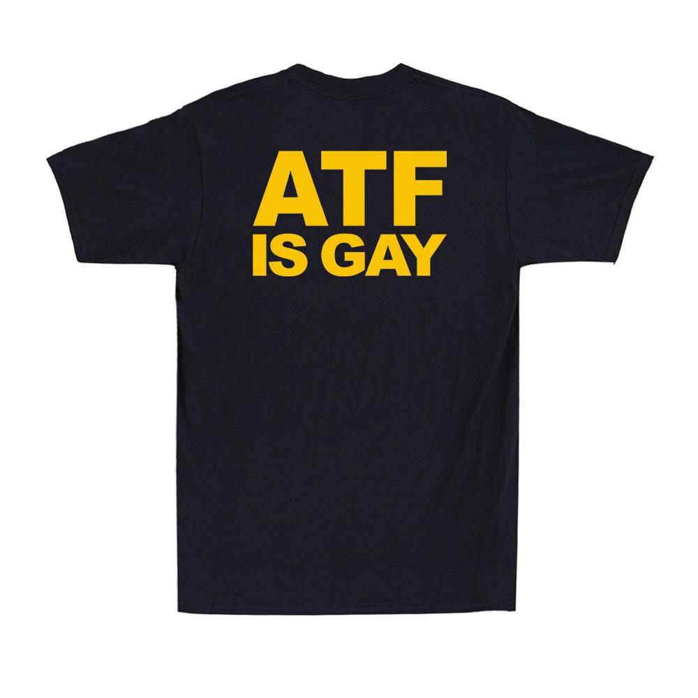 ATF Ist Gay Menschenrechte Gleichheit Pride Für LGBT LGBTQ Herren T-Shirt (auf der Rückseite)