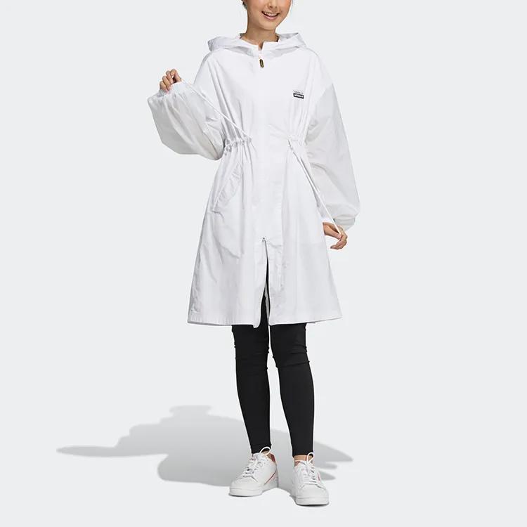 adidas Originals Trench Coat Women's White (Unisex) Trench Coats GQ2501