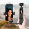Phone Holder for DJI Osmo Pocket 3 Portable Swivel Phone Clip with 1/4inch Screw & Cold Shoe Fill Light Tripod Clip