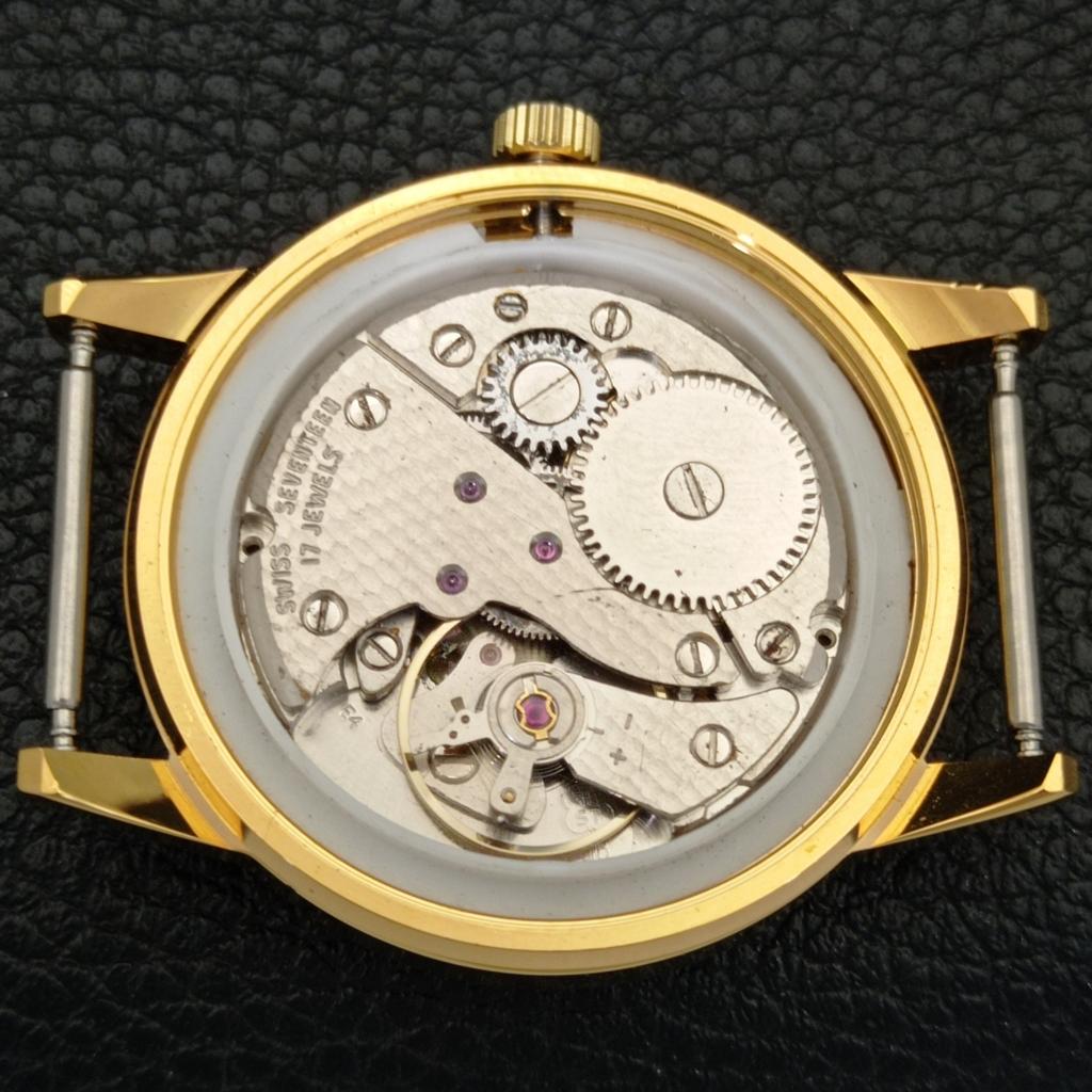 REFURBISHED GENTS MONTINE 17 JEWELS WINDING SWISS GOLD PLATED WATCH A285406-12 Montine-a285406-3